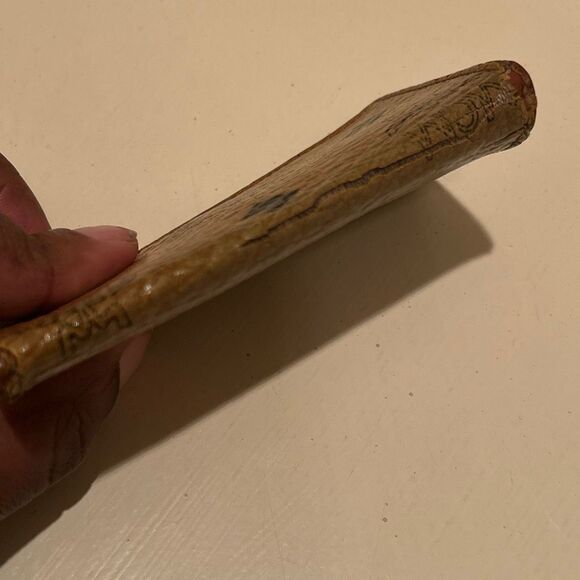 MCM Key Holder All Over Logo Print Golden Brown Leather 4 Ring Key Case - Picture 4 of 12